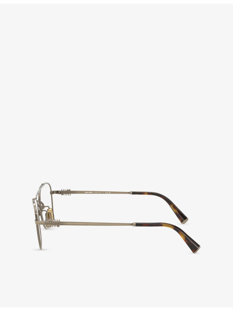 MU 51WV Square-Frame Metal Glasses 3