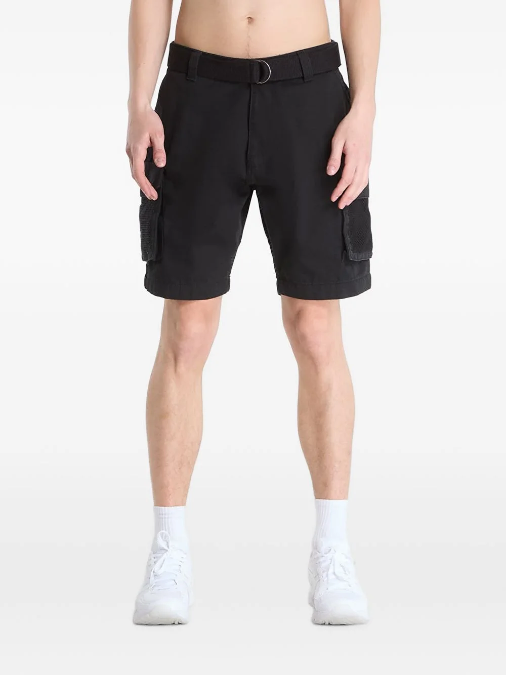 mesh-panel utility shorts - 1
