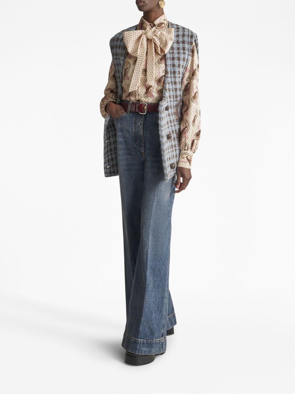 high-rise flared jeans - 2