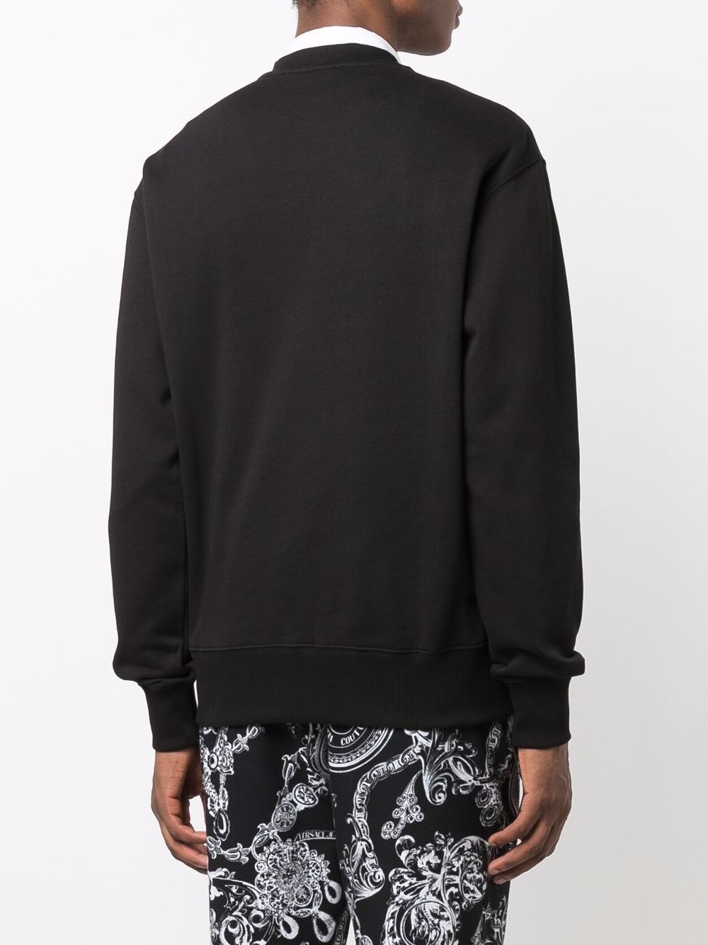 logo-print cotton sweatshirt - 4