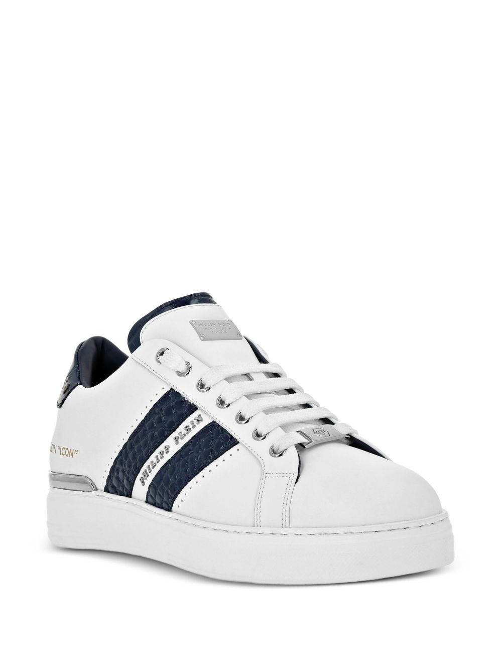 leather platform sneakers - 2
