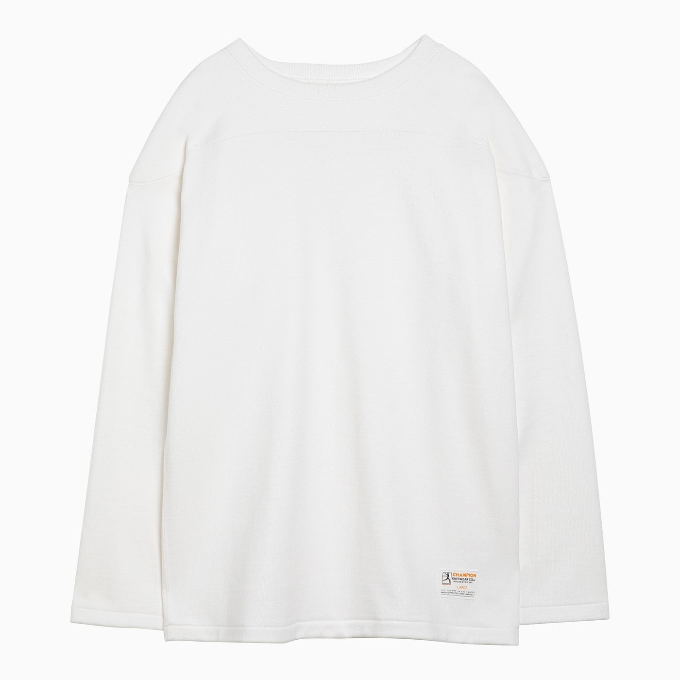 Champion White Cotton Crew Neck Jersey - 1