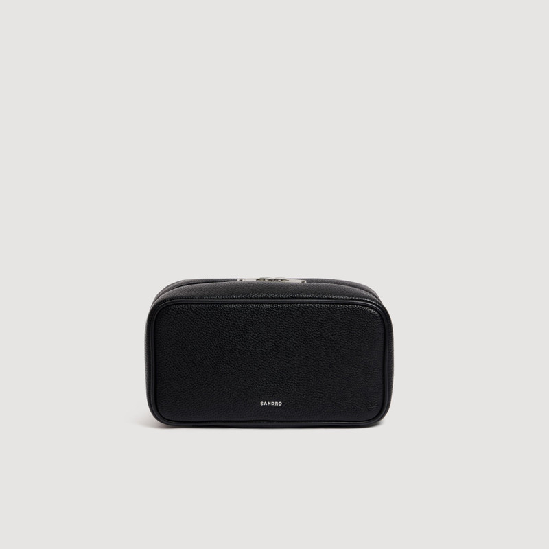 TOILETRY BAG IN GRAINED FABRIC 1
