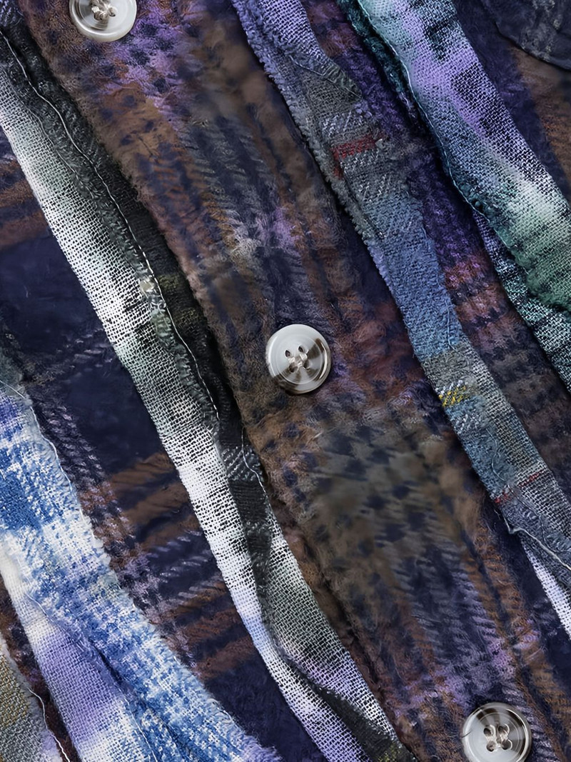 ribbon-detail plaid shirt 5