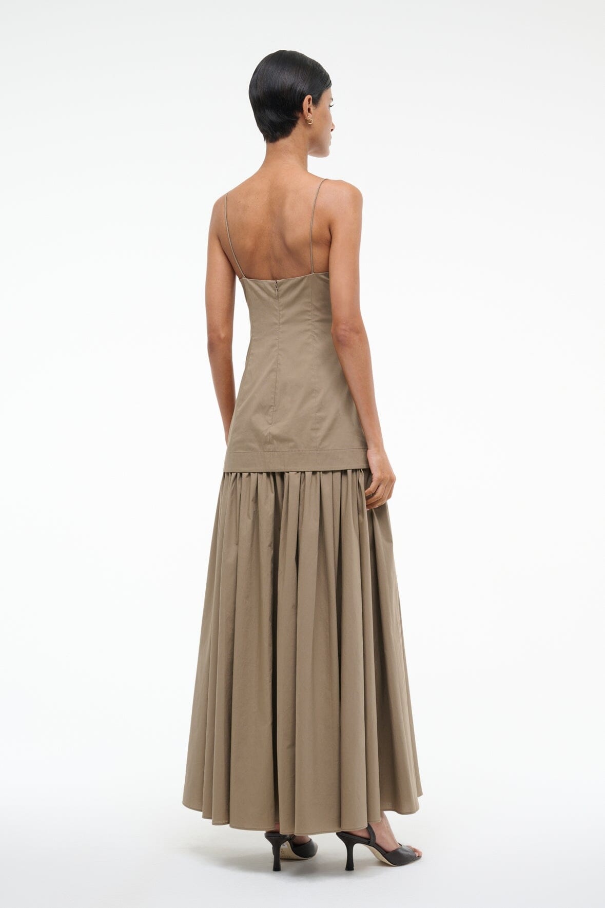 STAUD ARI DRESS TAUPE - 4