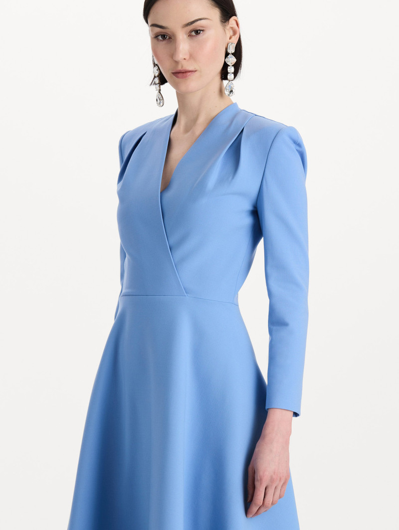 WOOL-BLEND LONG-SLEEVE DRESS 5