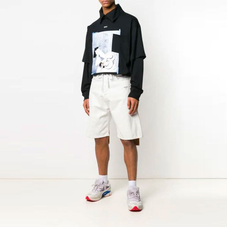 Off-White Pattern Printing Zipper lapel Long Sleeves OMAB027R191850081088 - 6