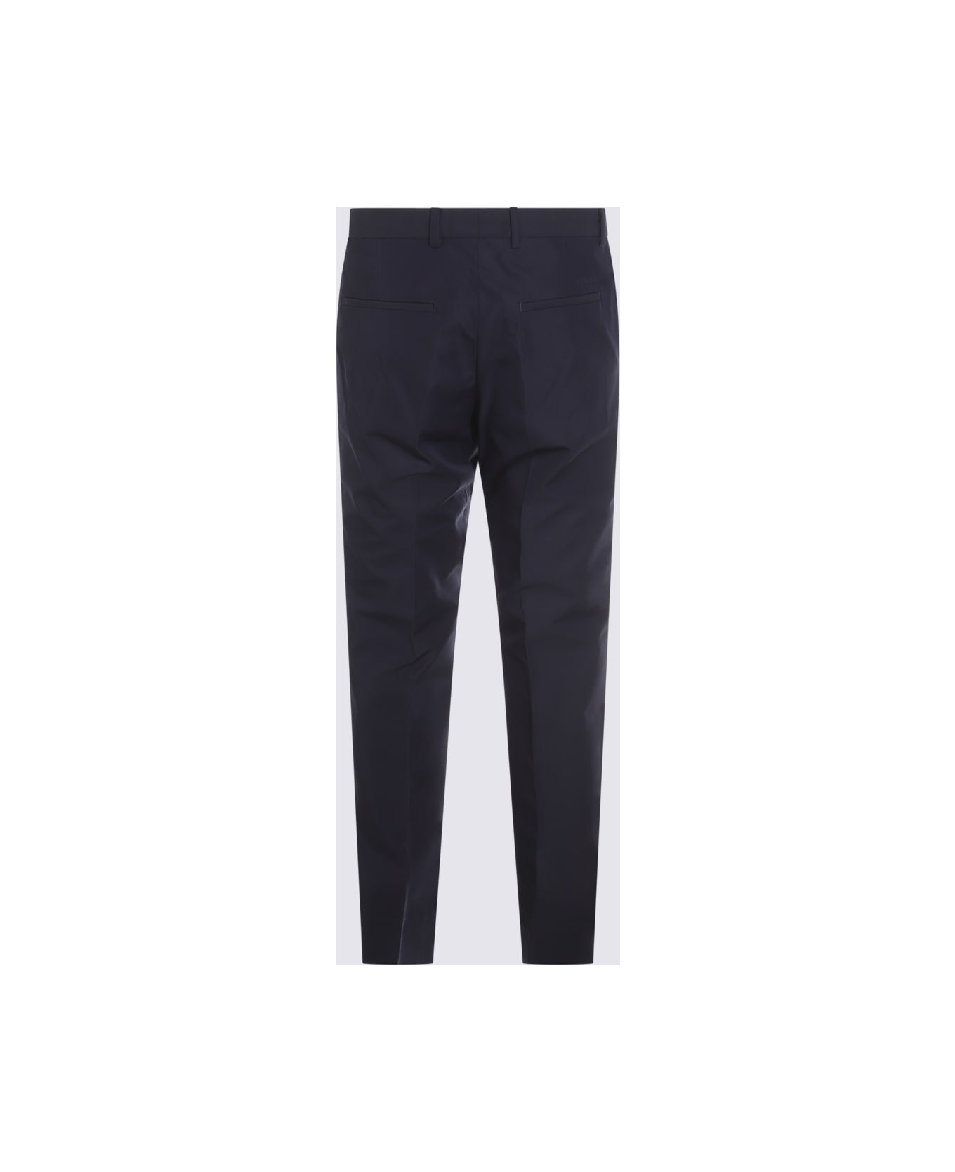Navy Blue Cotton Pants - 2
