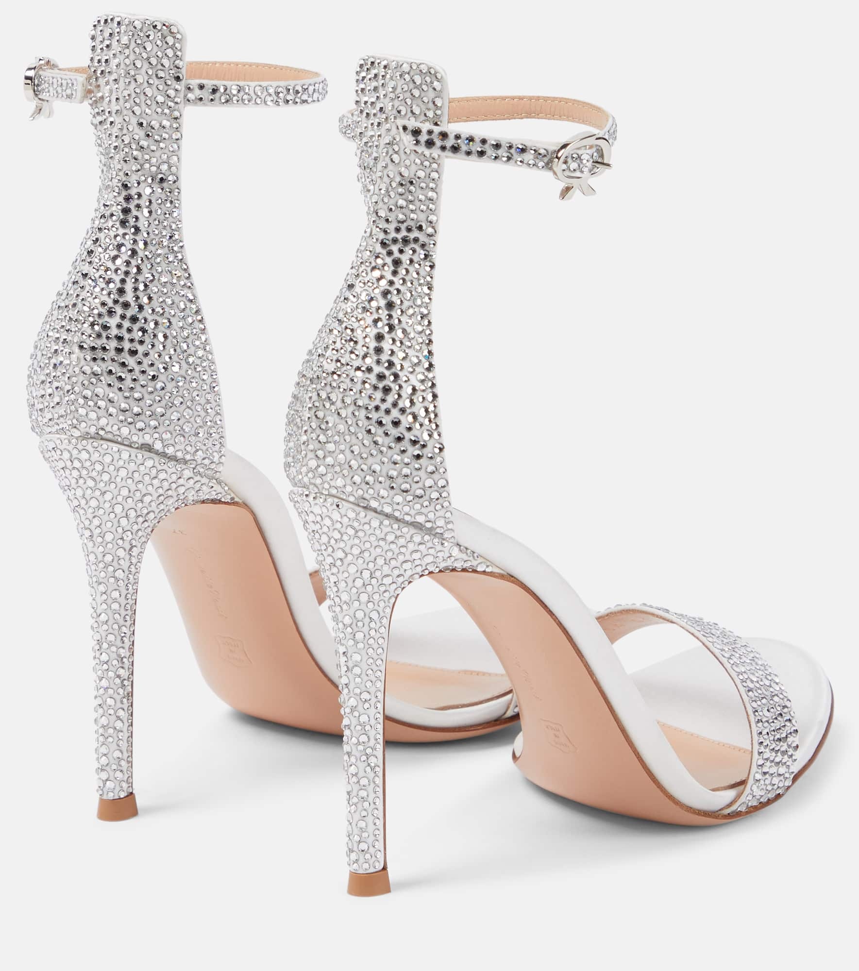 Bridal Glam satin sandals - 3