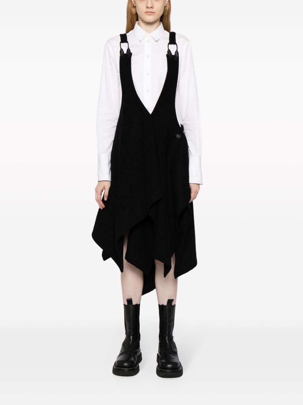 Yohji Yamamoto suspender-strap Trousers - Farfetch