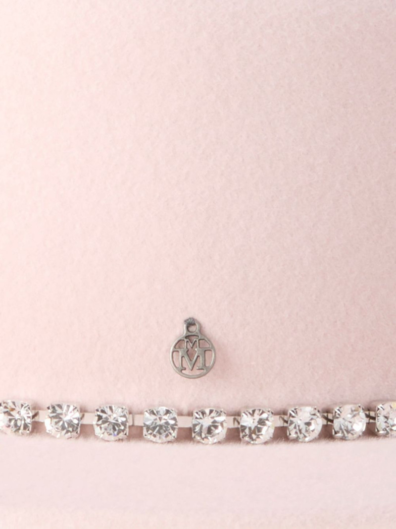 MAISON MICHEL crystal-embellished hat outlook