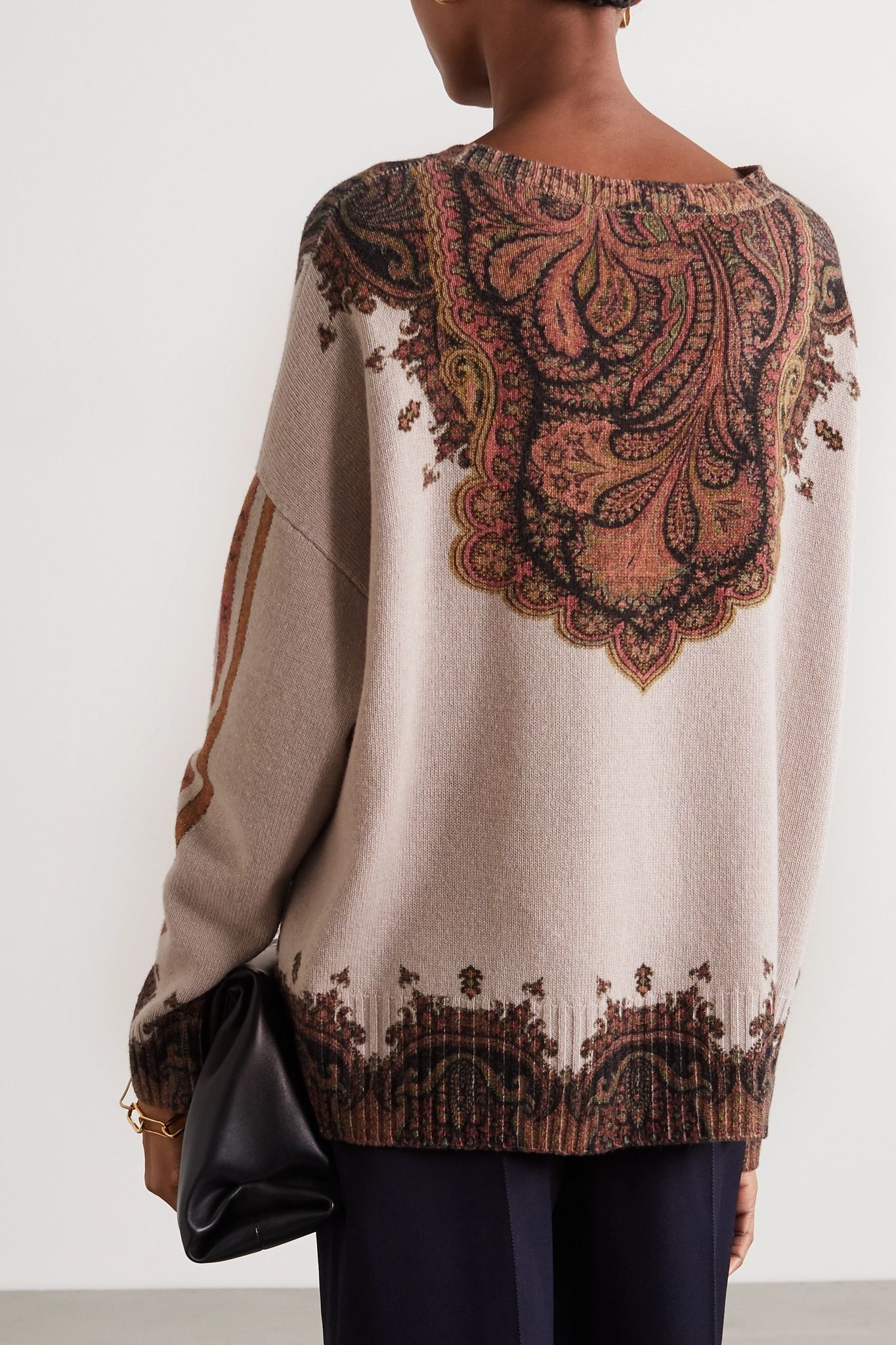 Wool and cashmere-blend jacquard sweater - 3