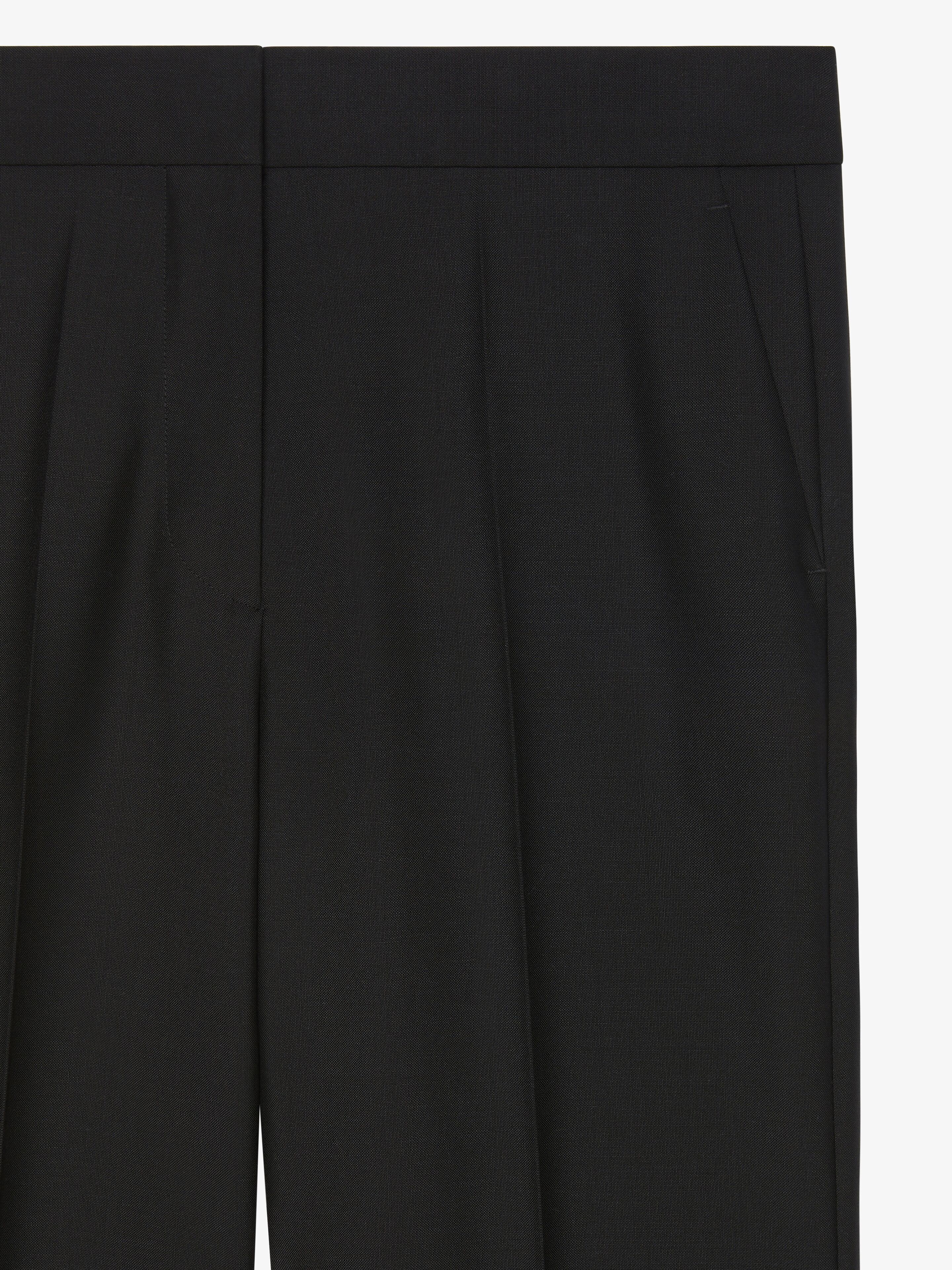 FLARE TAILORED PANTS IN WOOL AND MOHAIR - 5