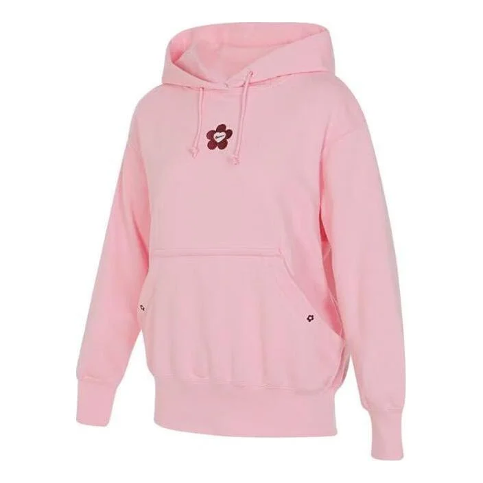 (WMNS) Nike AS NSW VDAY FLC Hoodie GCEL 'Pink' HF1135-631 - 1