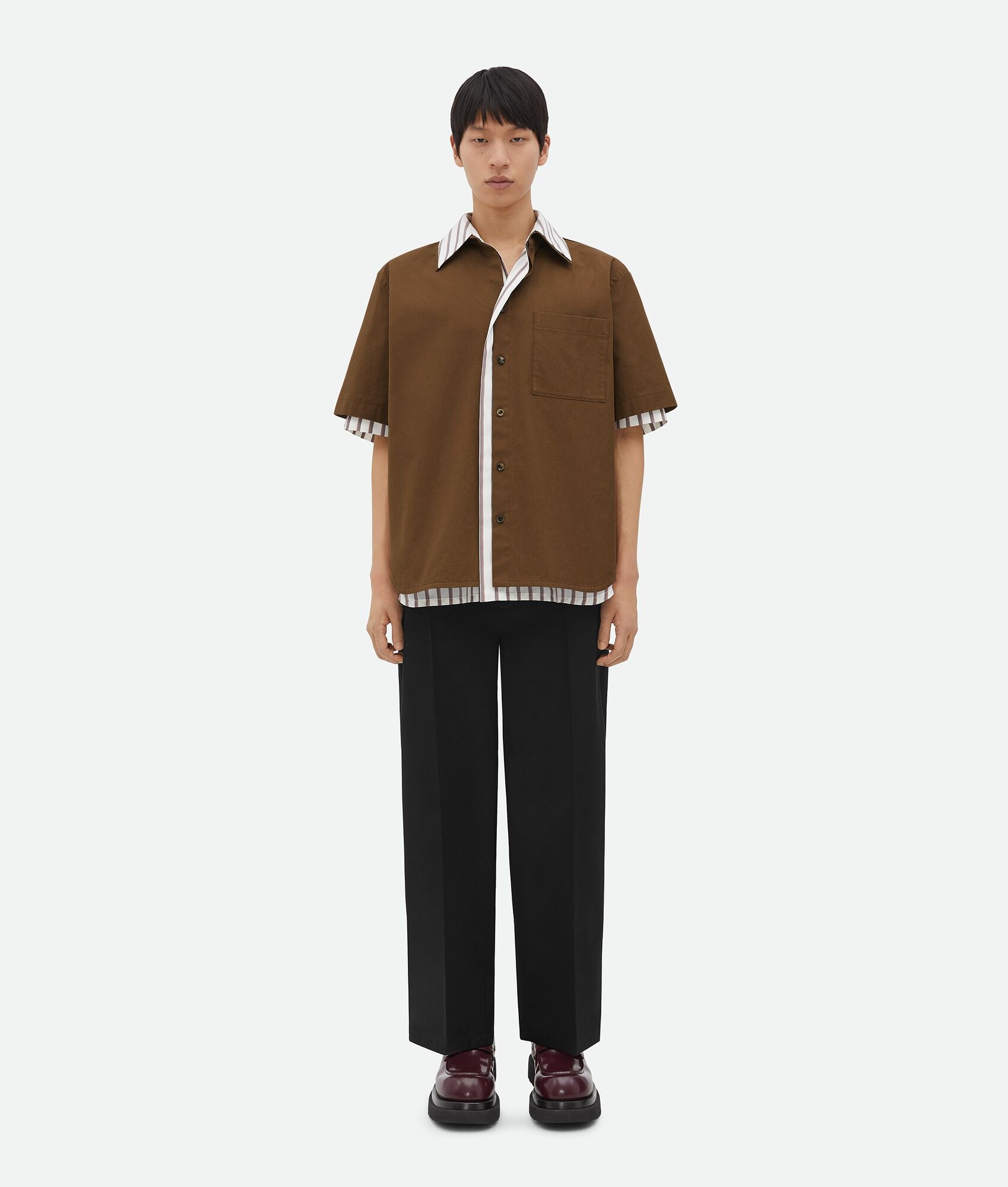 Double Layer Cotton And Silk Shirt - 5