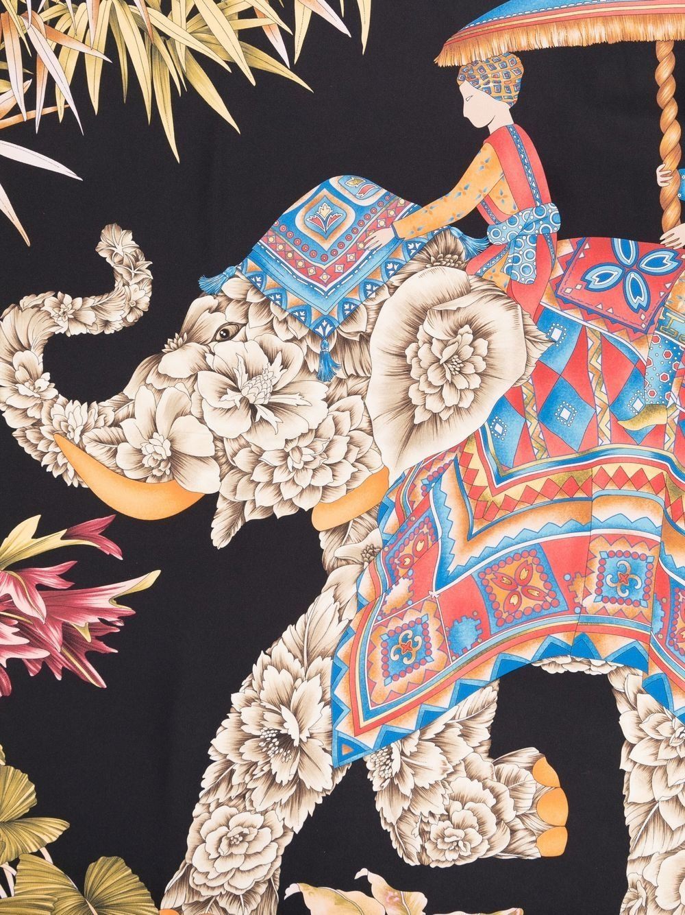 Ferragamo Women India Print Silk Scarf - 3