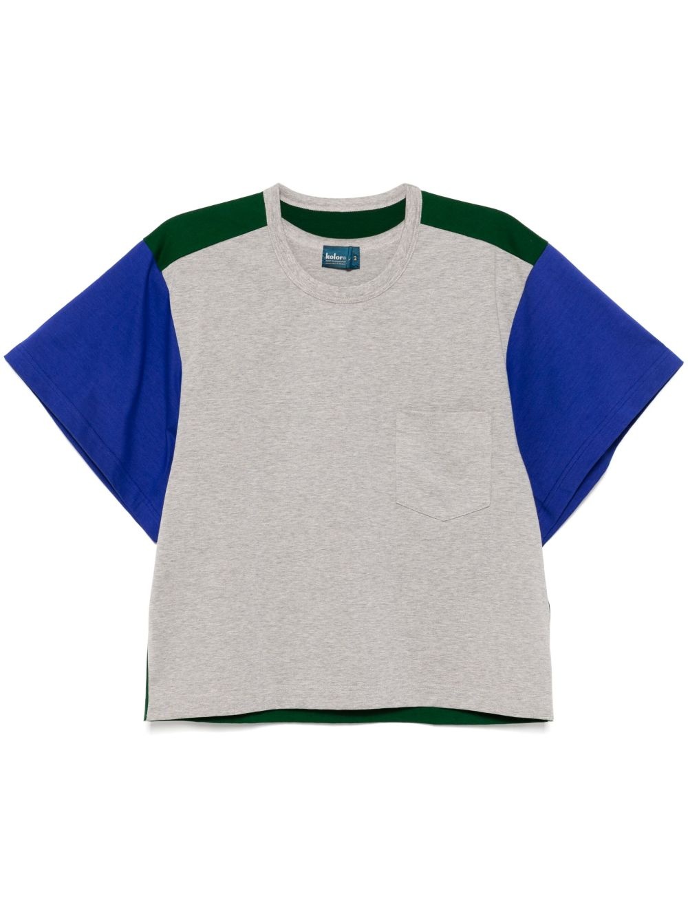 【COLOR iN ID】Koleu layered collar tee Kolor layered T-shirt | REVERSIBLE