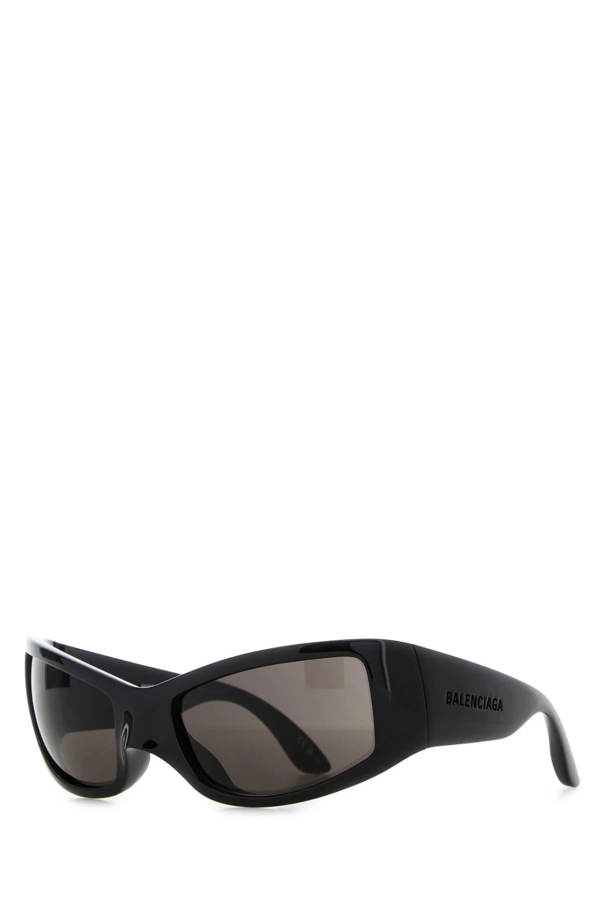 Balenciaga Men Black Acetate Sunglasses - 1