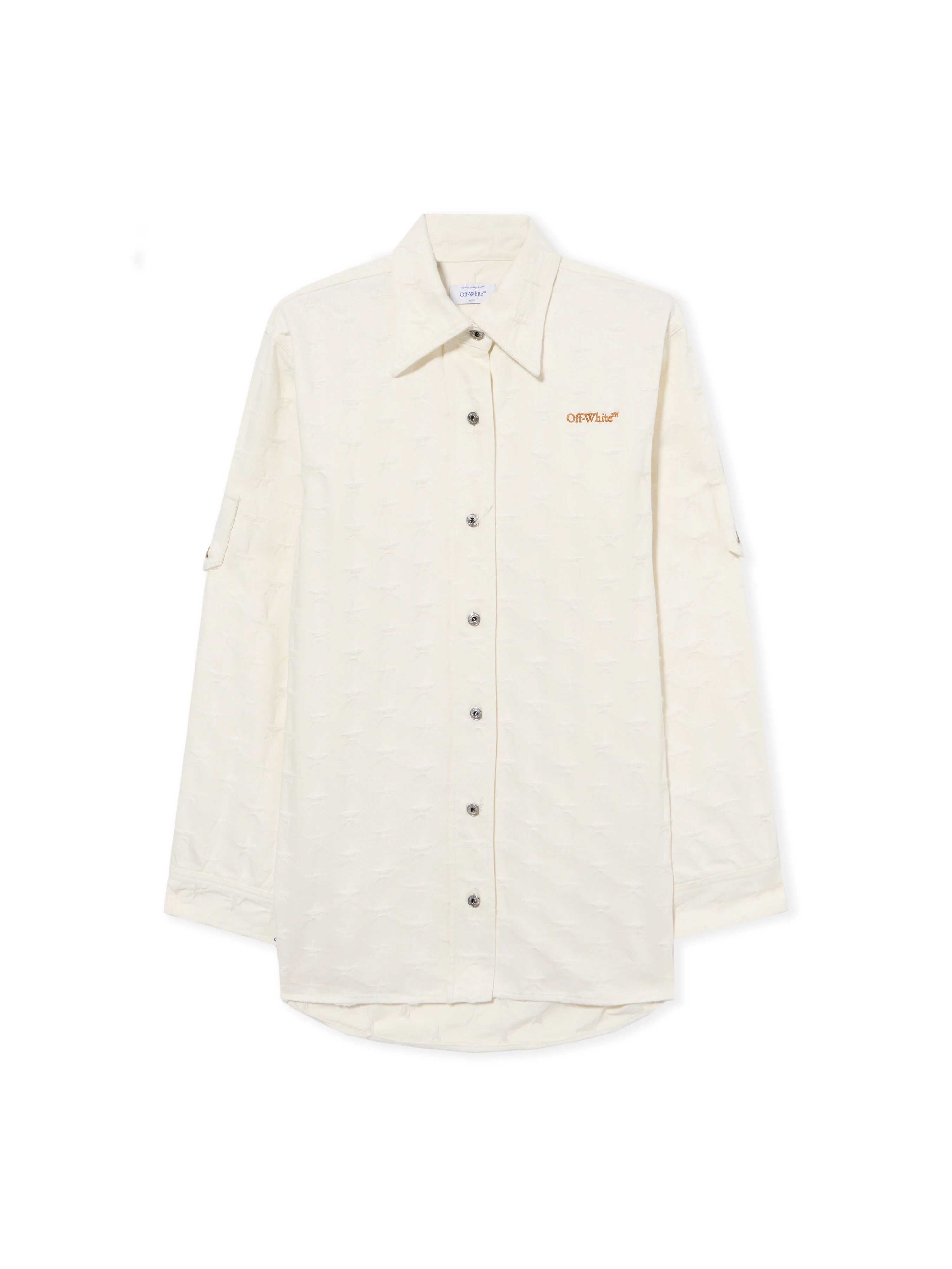 Star Jacquard Denim Shirt Jacket - 1