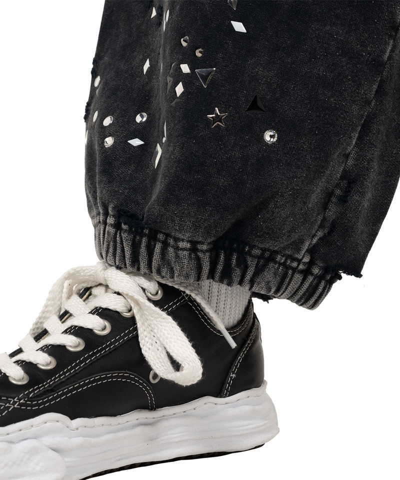 Embellished Bleached Sweat Pants 11