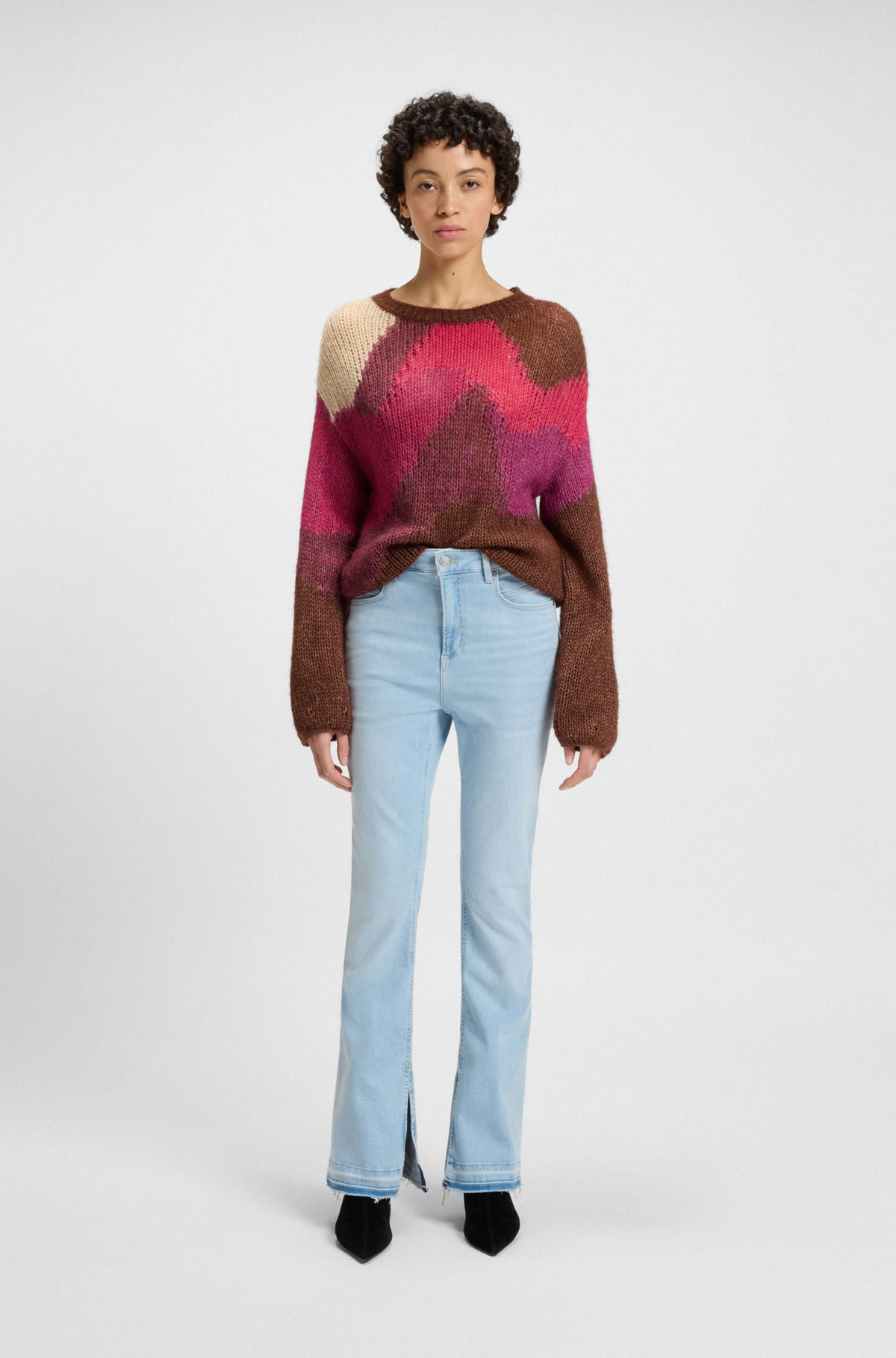 KNITTED SWEATER WITH LANDSCAPE-INSPIRED PATTERN - 3