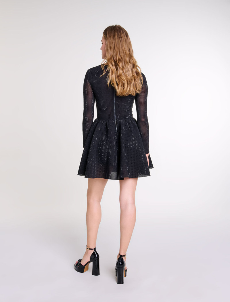 Rhinestone mini dress 4