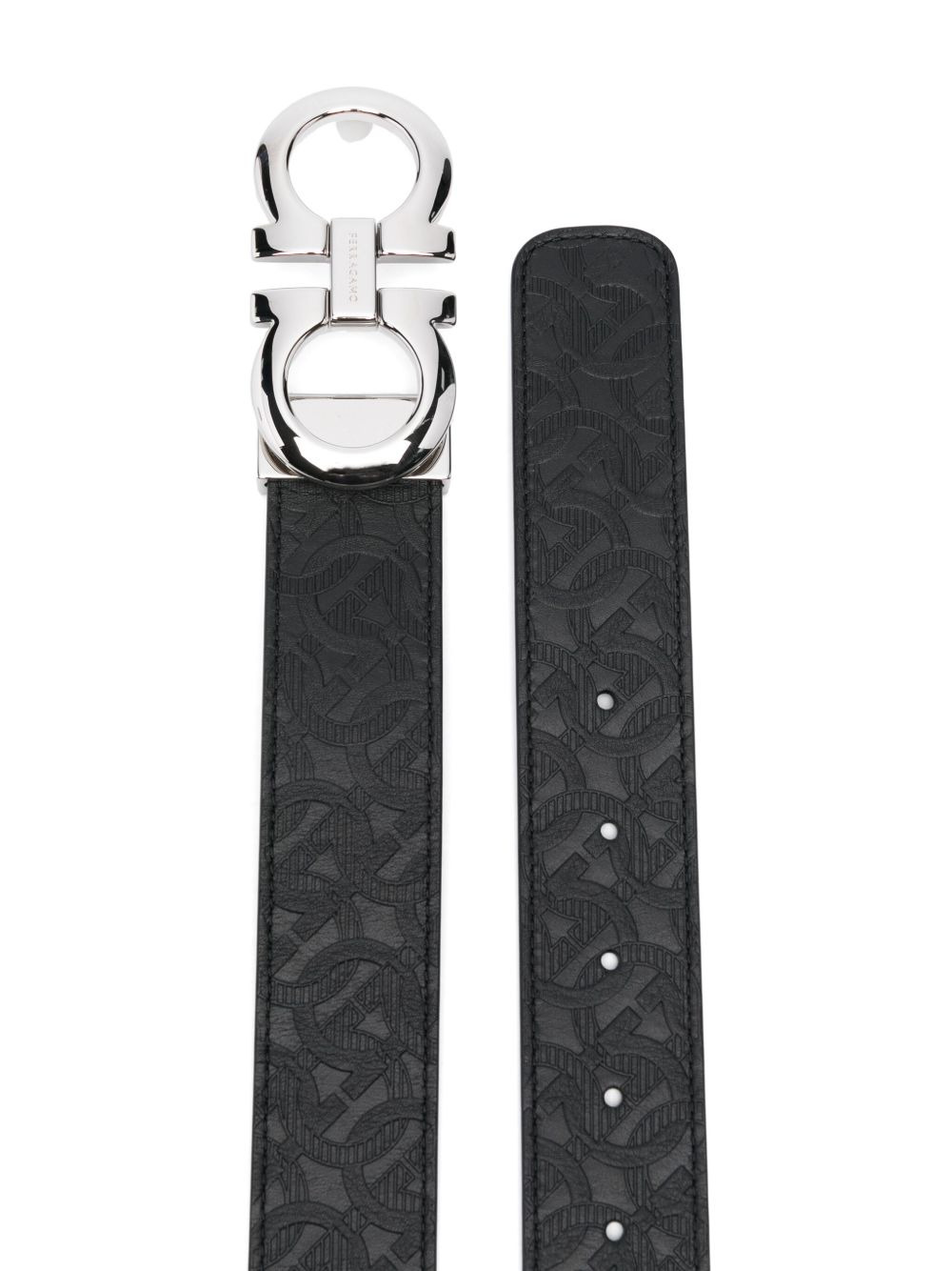 embossed Gancini belt - 2