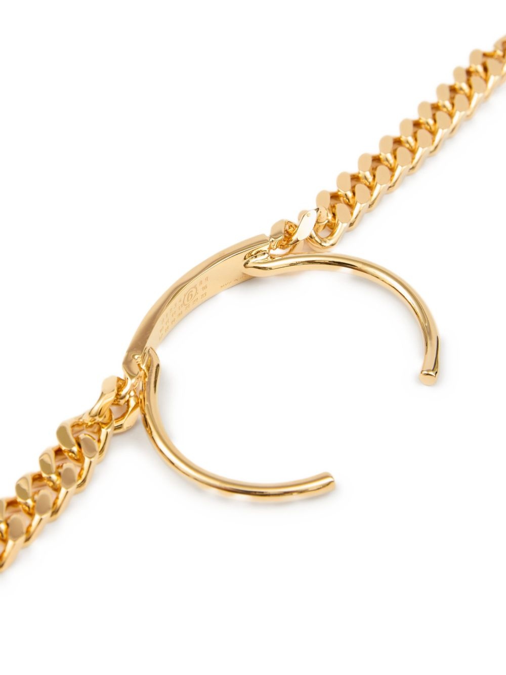 chain-detail cuff bracelet - 3