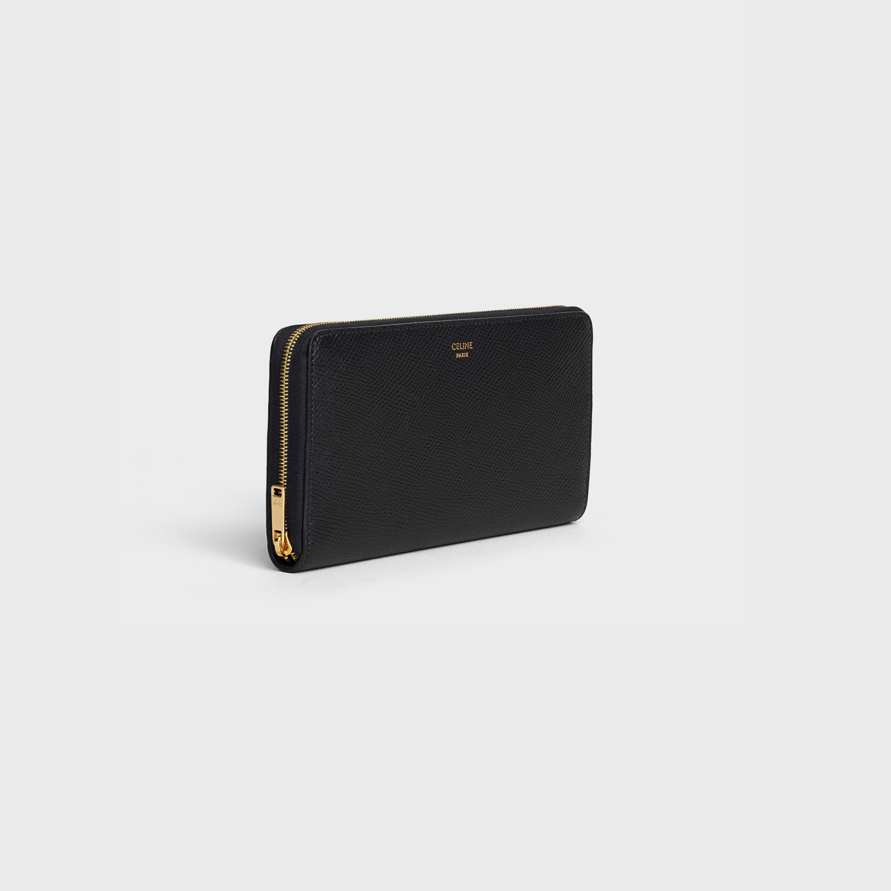Large zipped wallet in Grained calfskin - 2