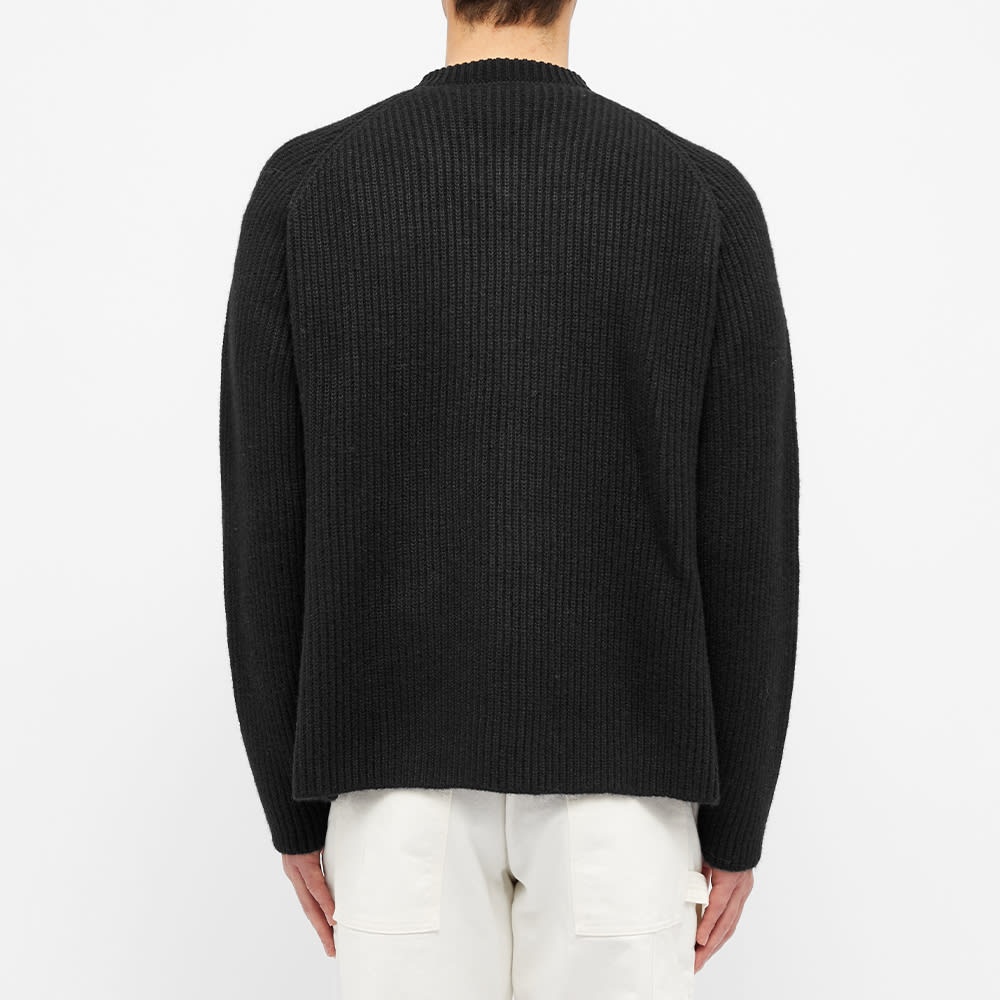 Jil Sander Ribbed Shetland Wool Crew Knit - 4