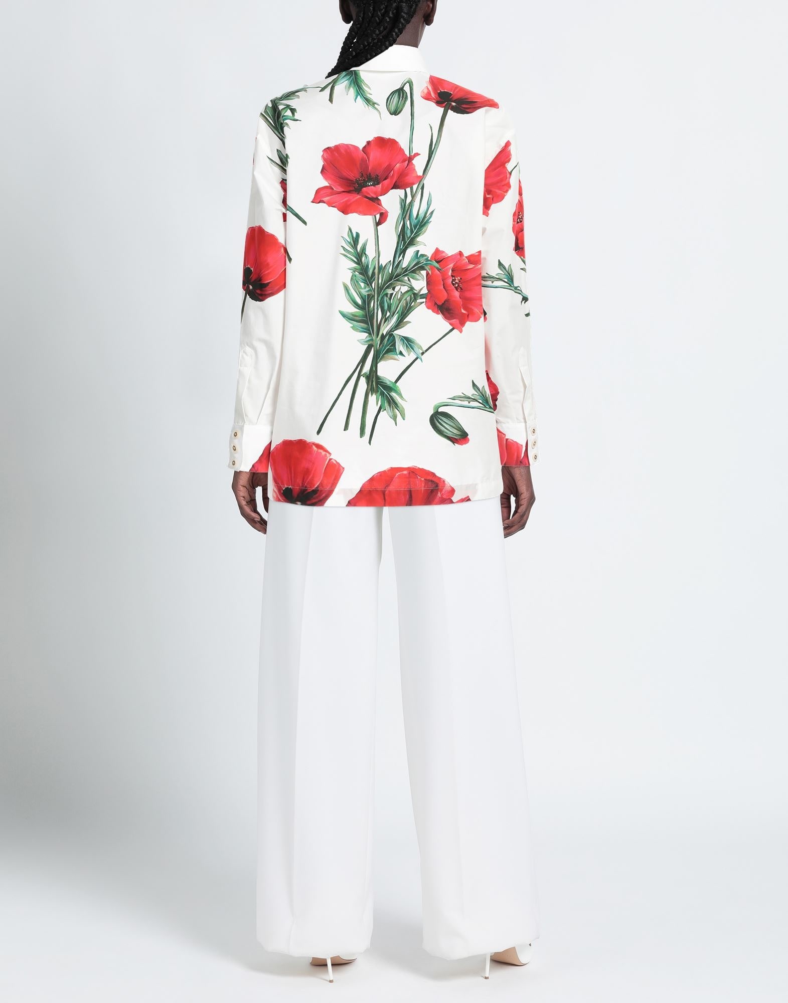 White Women's Floral Shirts & Blouses - 3