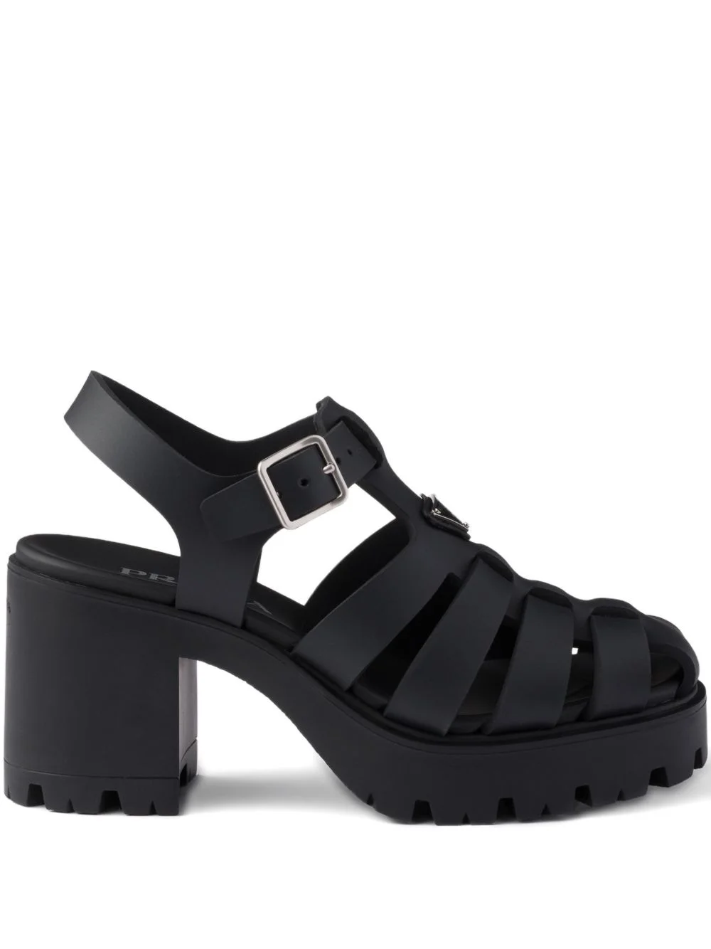 90mm metal buckle platform sandals - 1