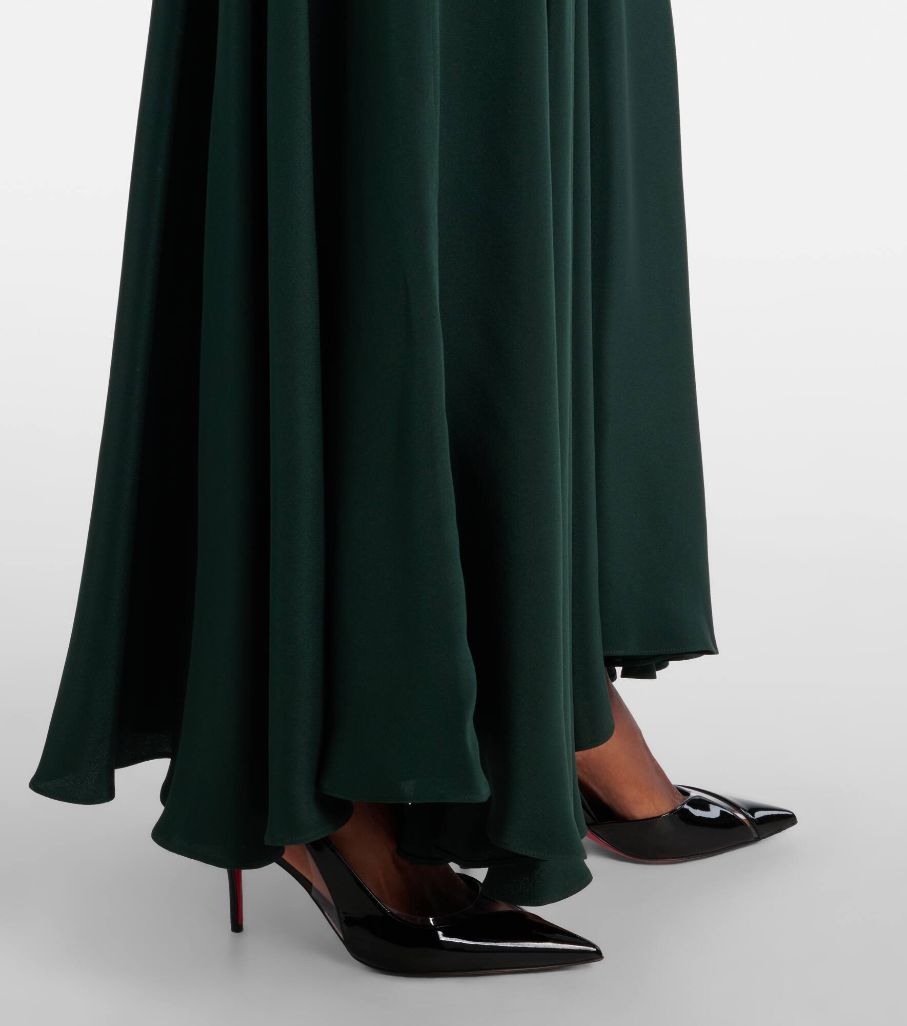 Bow-detail silk cocktail dress - 5
