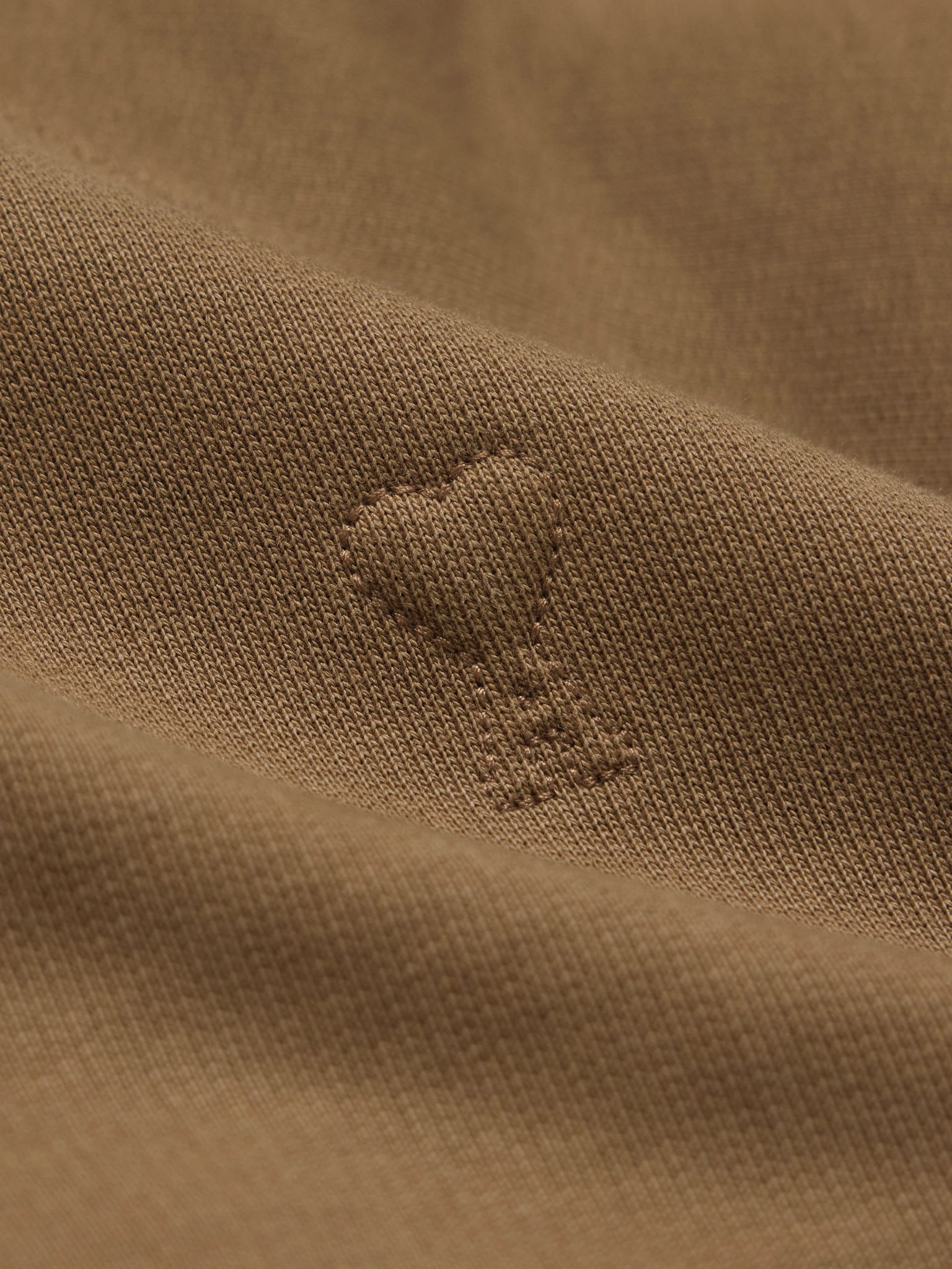 Logo-Embroidered Cotton-Jersey Sweatshirt Brown - 4