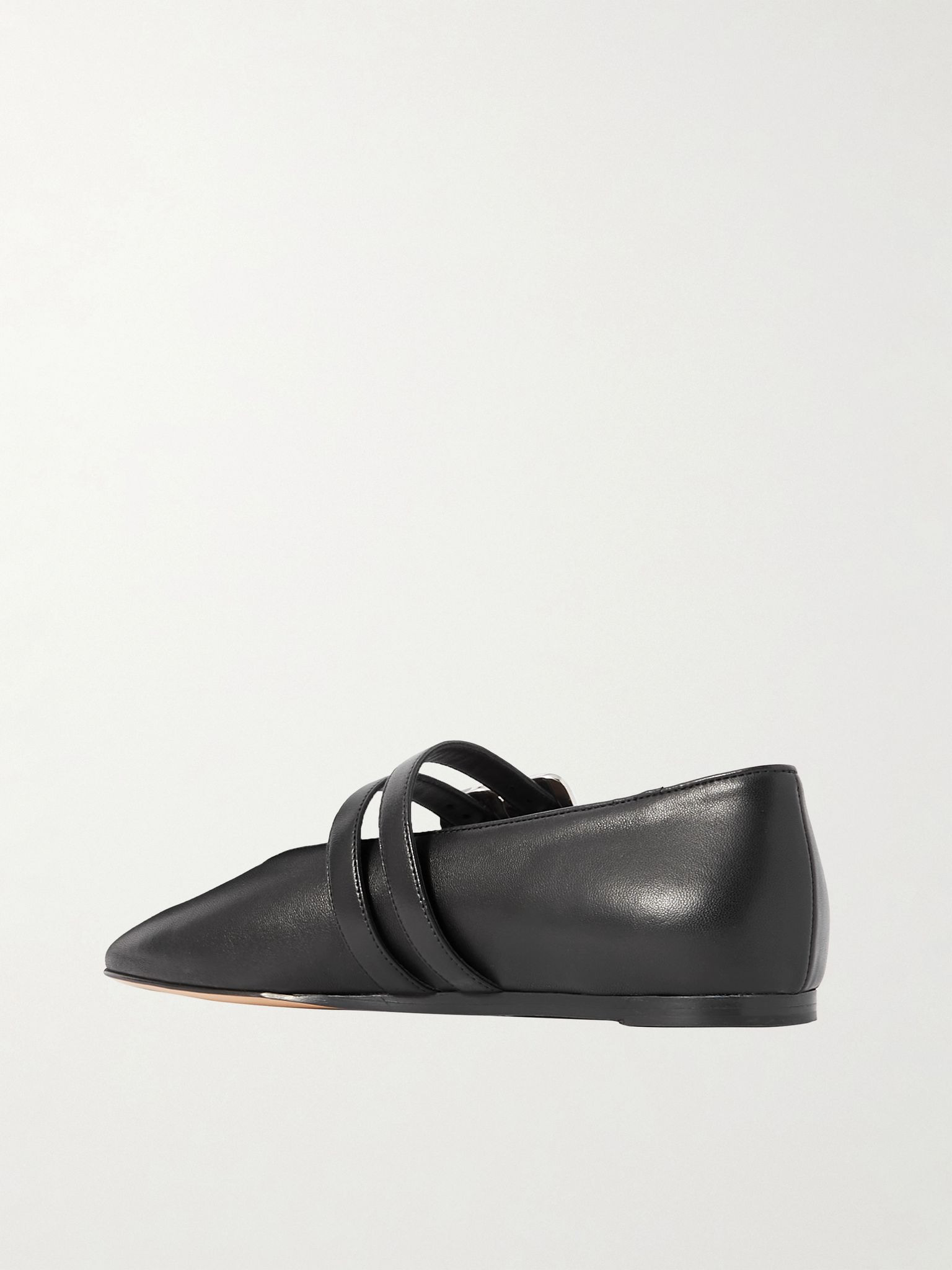 Claudia leather Mary-Jane ballet flats Black - 3