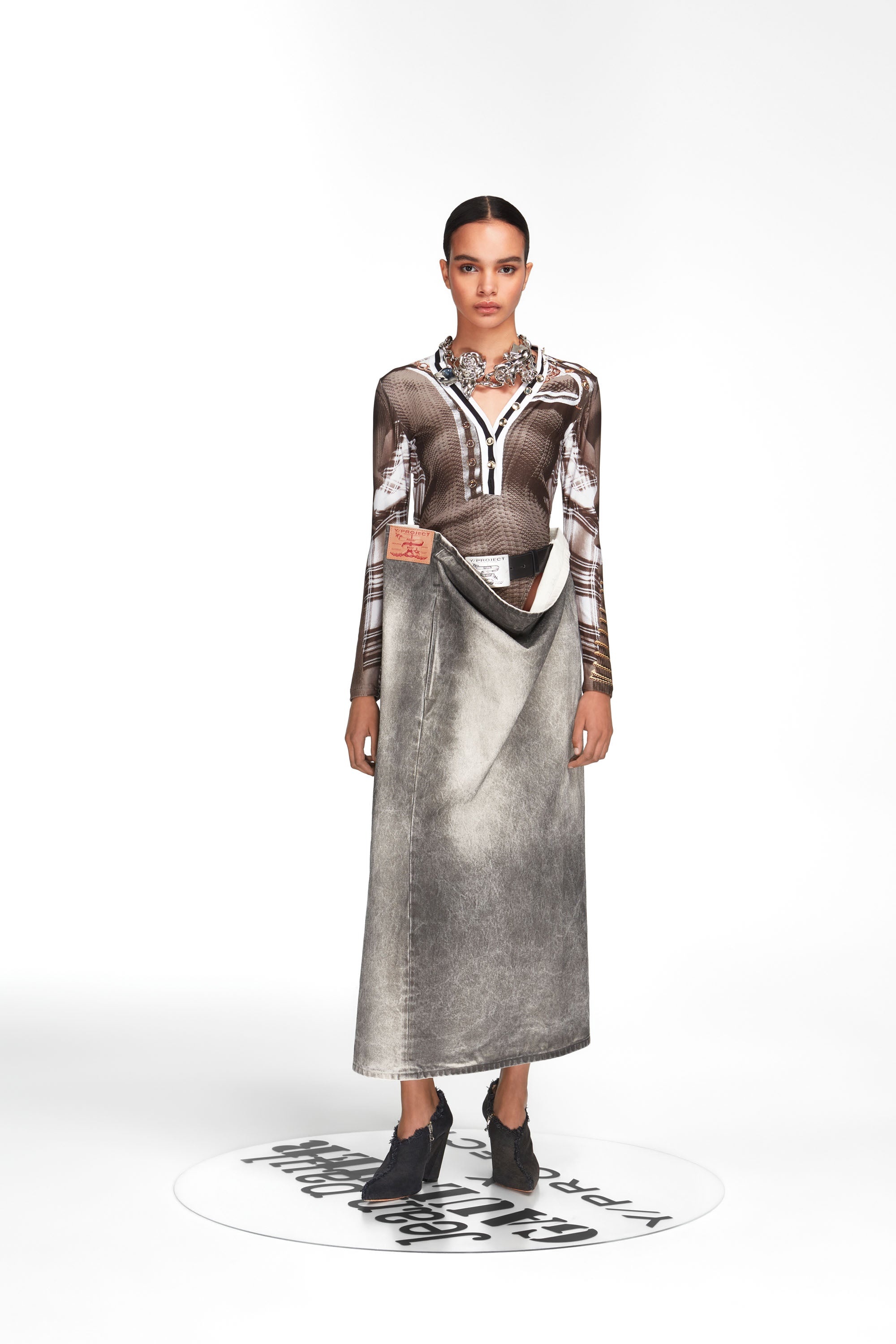 Trompe L'oeil Cardigan Bodysuit - 1