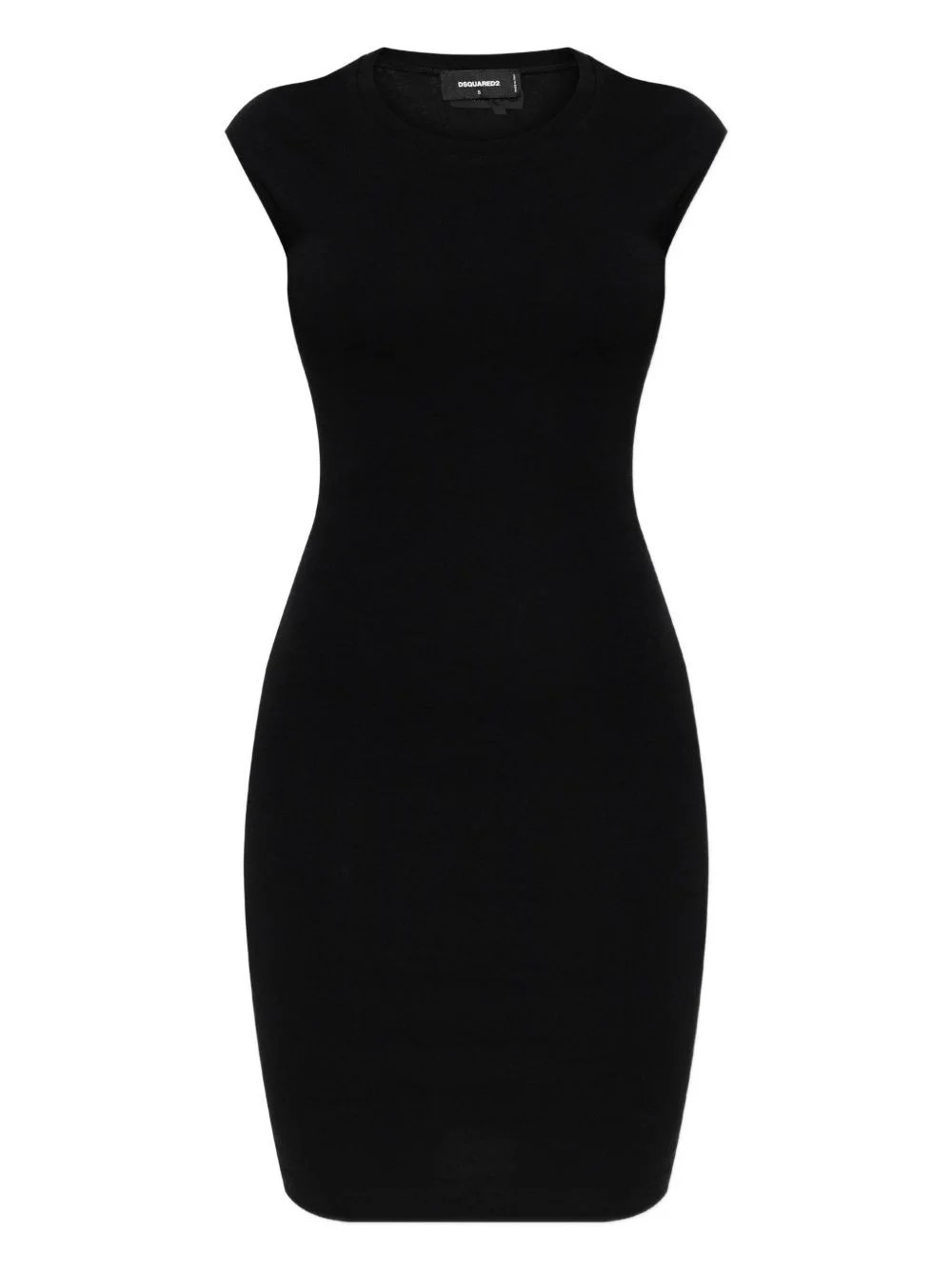short-sleeved bodycon mini day dress - 1
