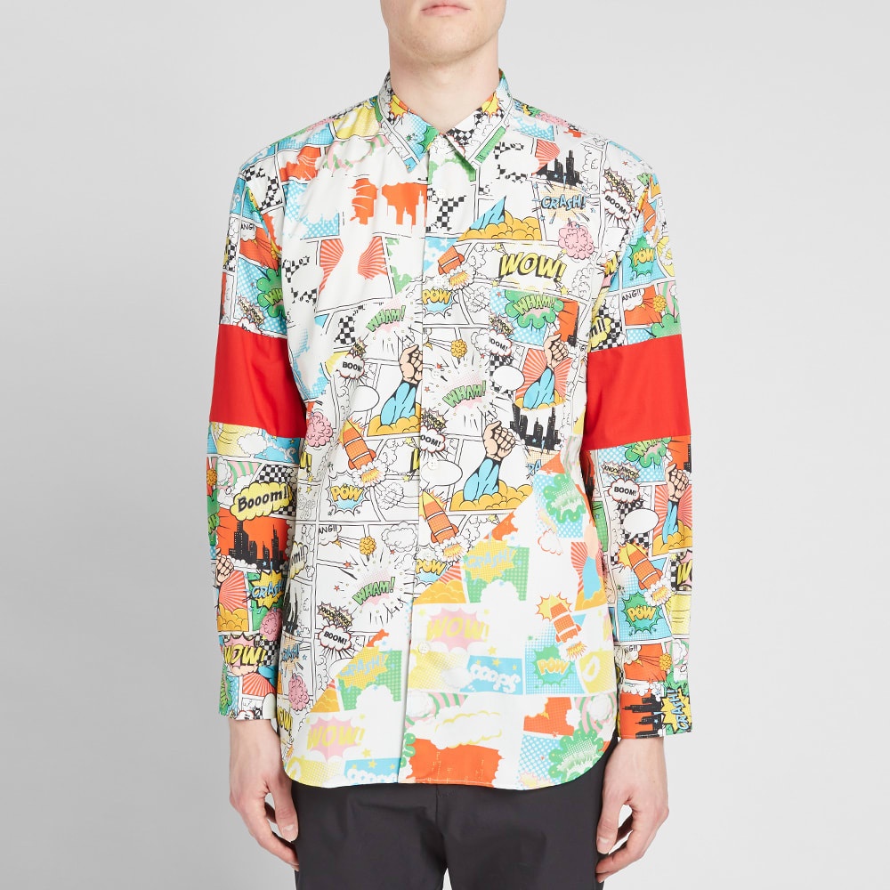 Comme des  Garcons SHIRT Comic Print Shirt - 4