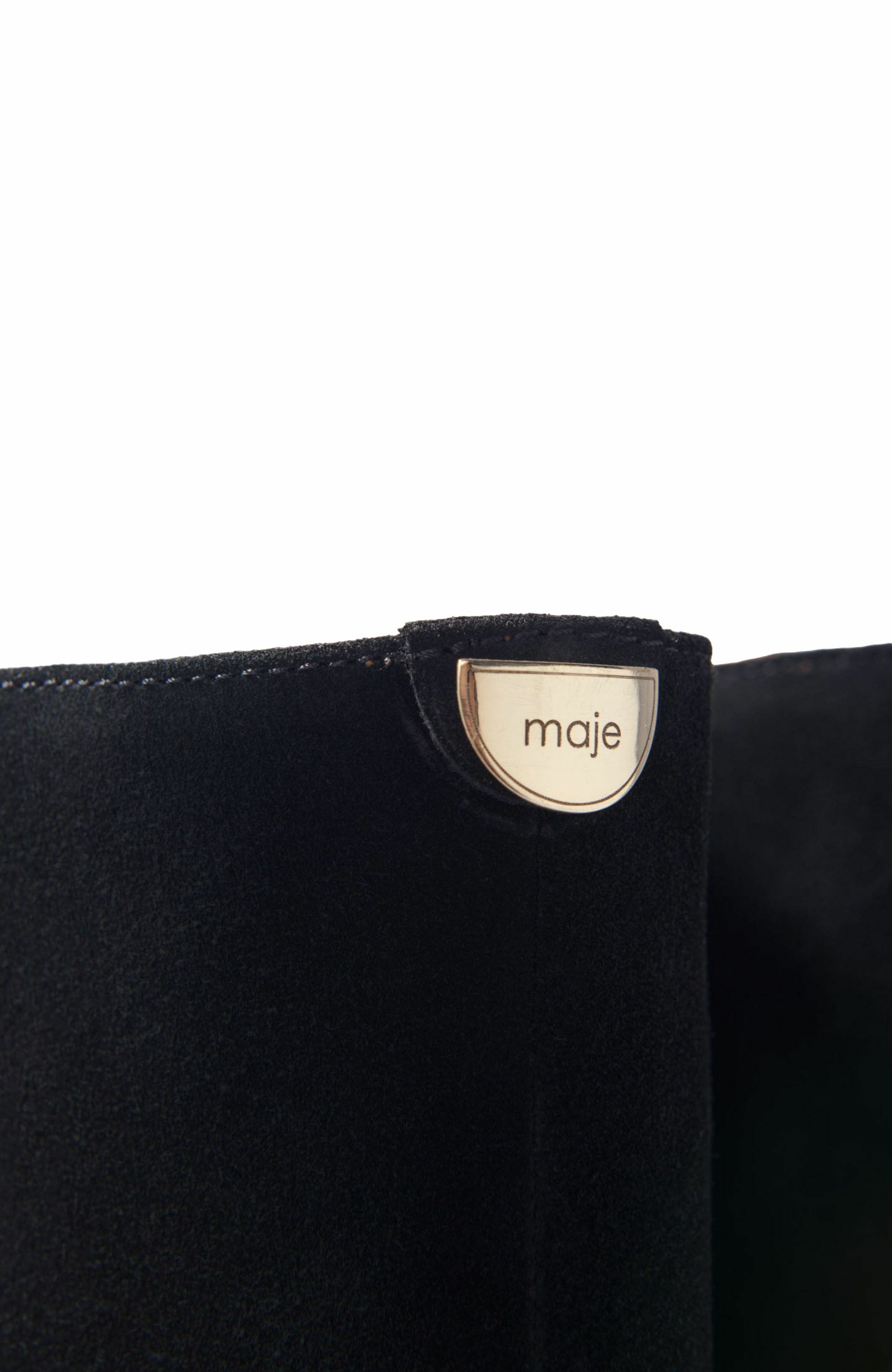 maje Fringed suede cowboy boots in Black at Nordstrom - 6