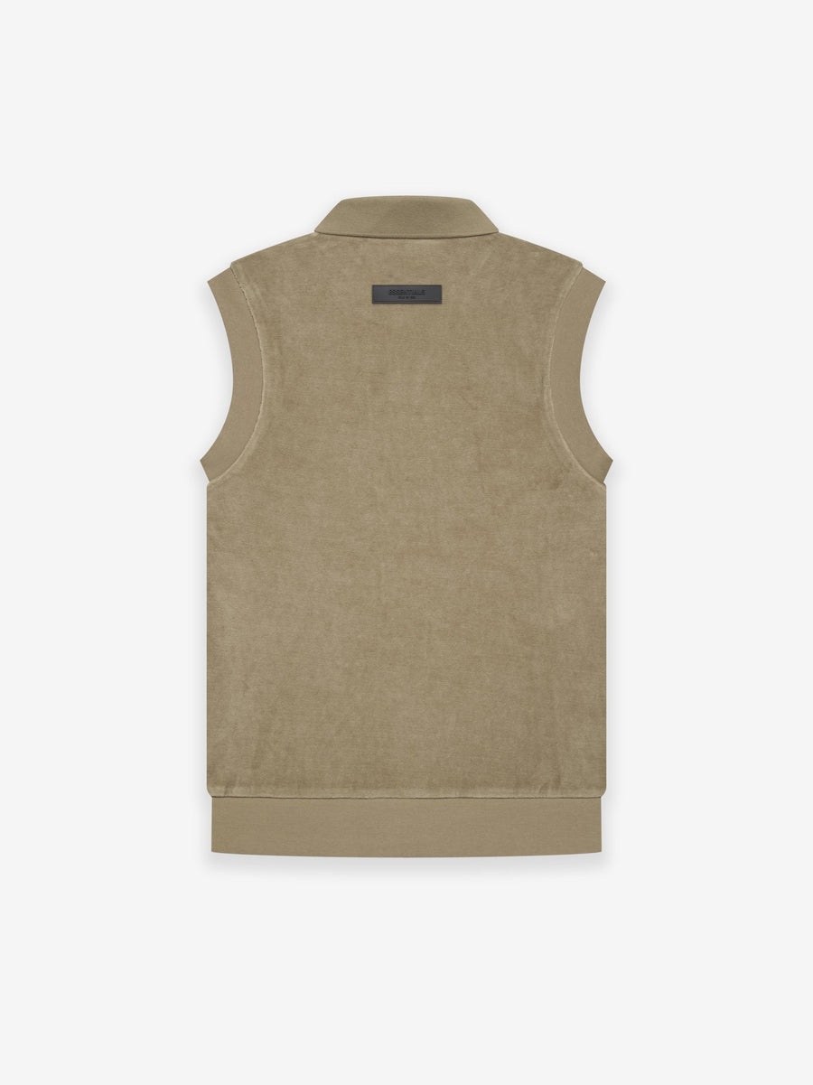 Womens Velour Sleeveless Polo - 2