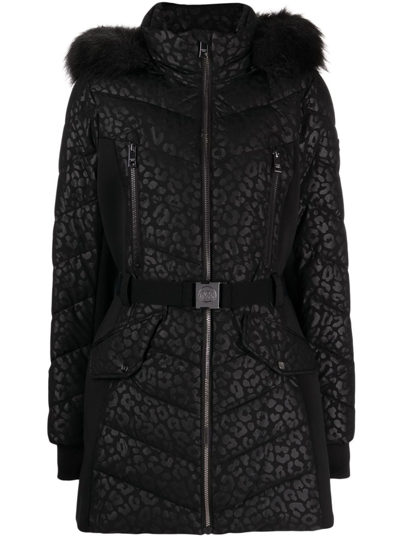 leopard-print puffer coat 1