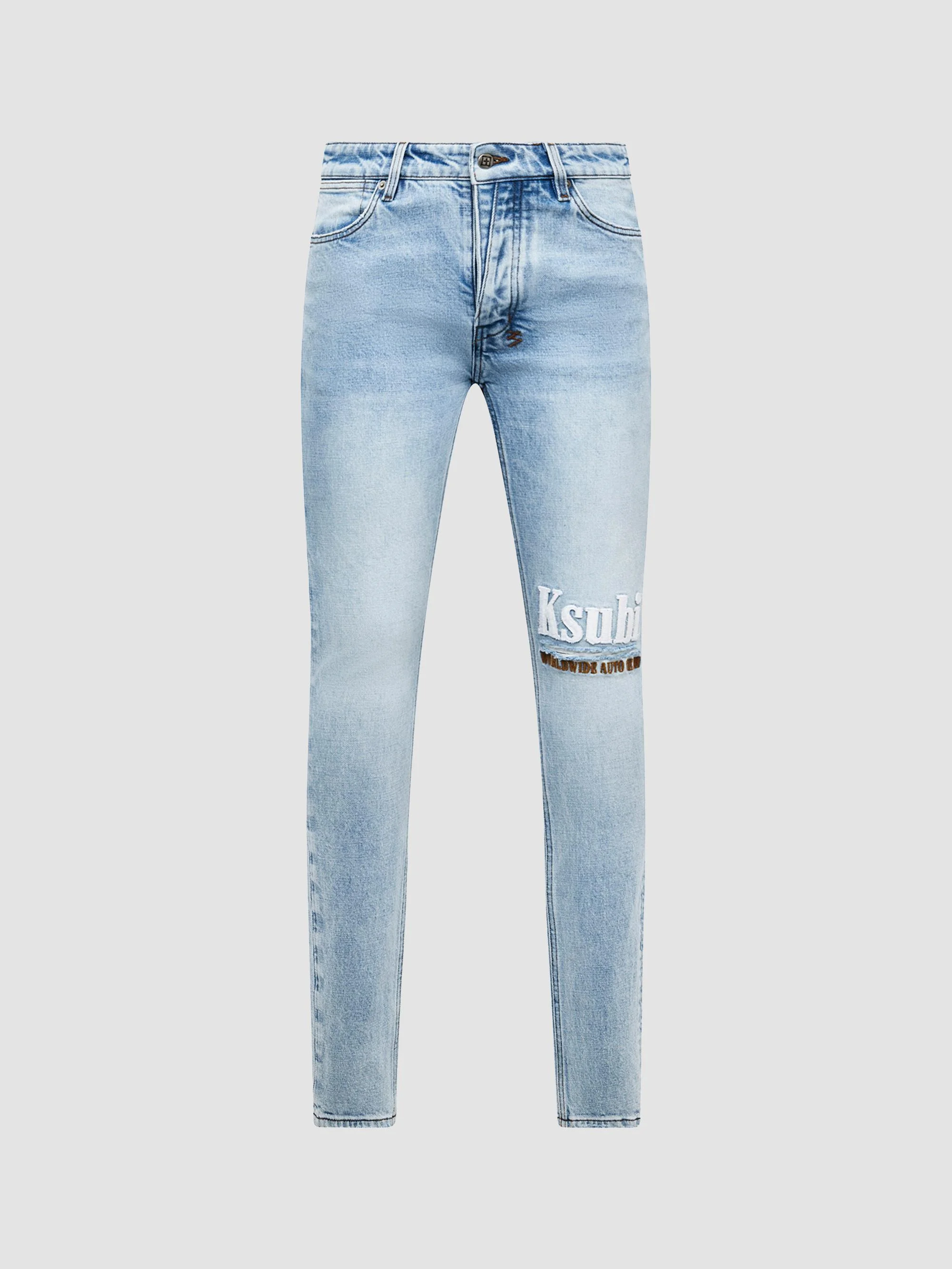 Men's Van Winkle Kristal Logo Skinny Jeans - Denim - 1