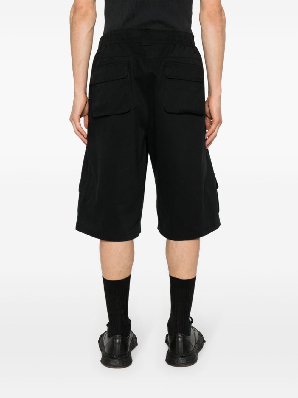 twill cargo shorts - 4