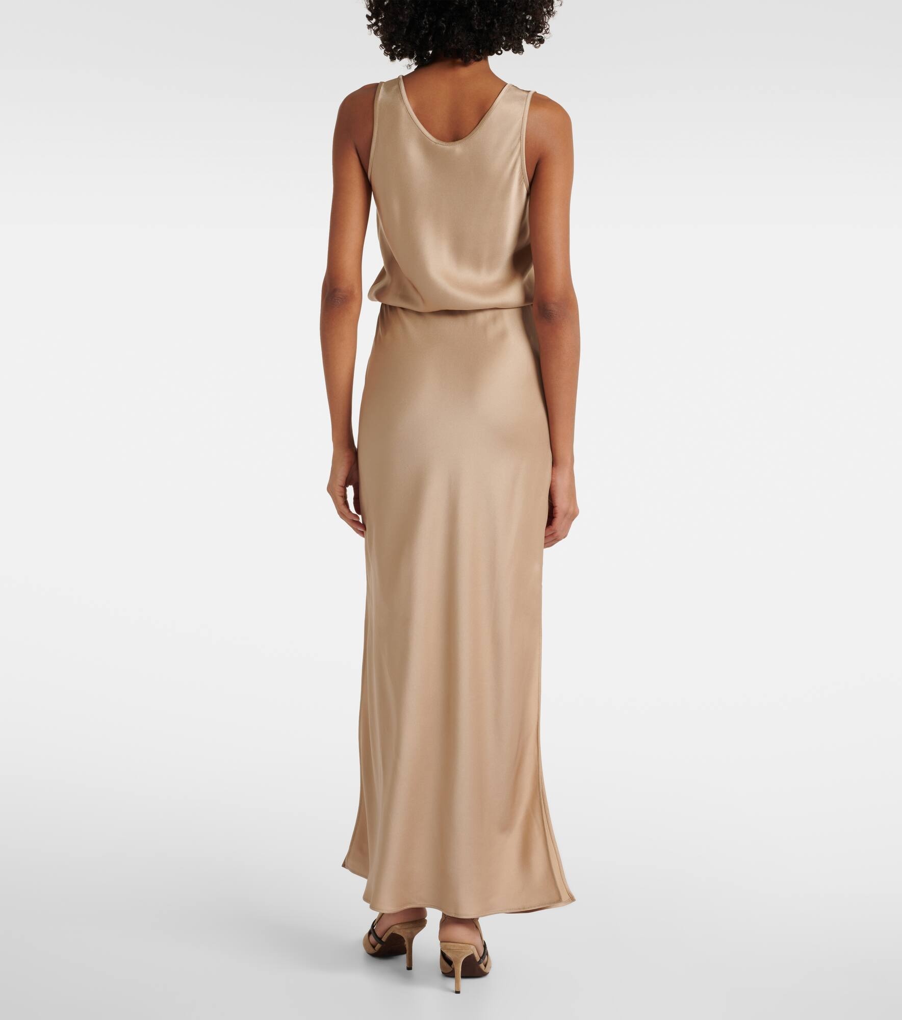 Satin maxi dress - 3