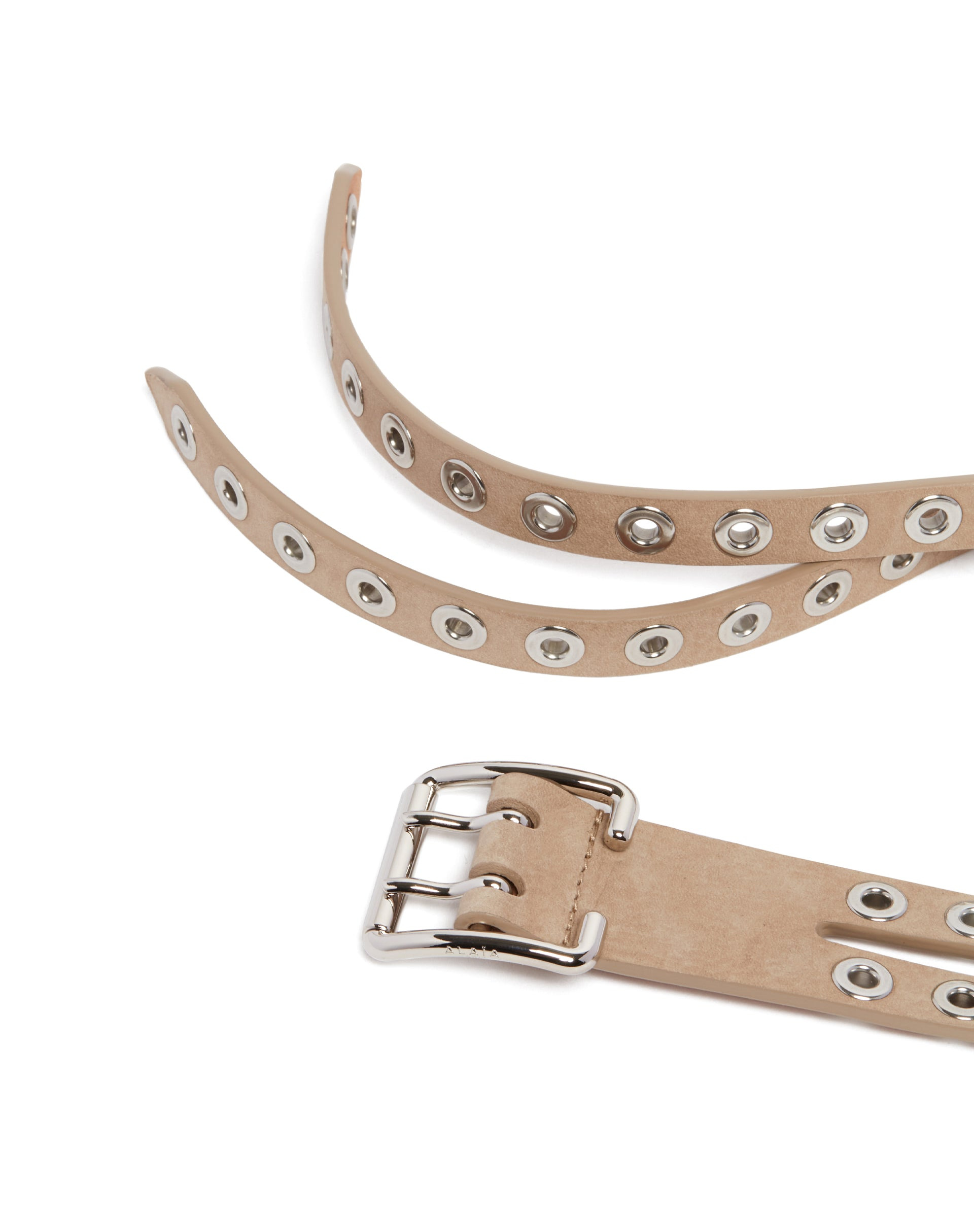 Beige Double Biker Belt - 3
