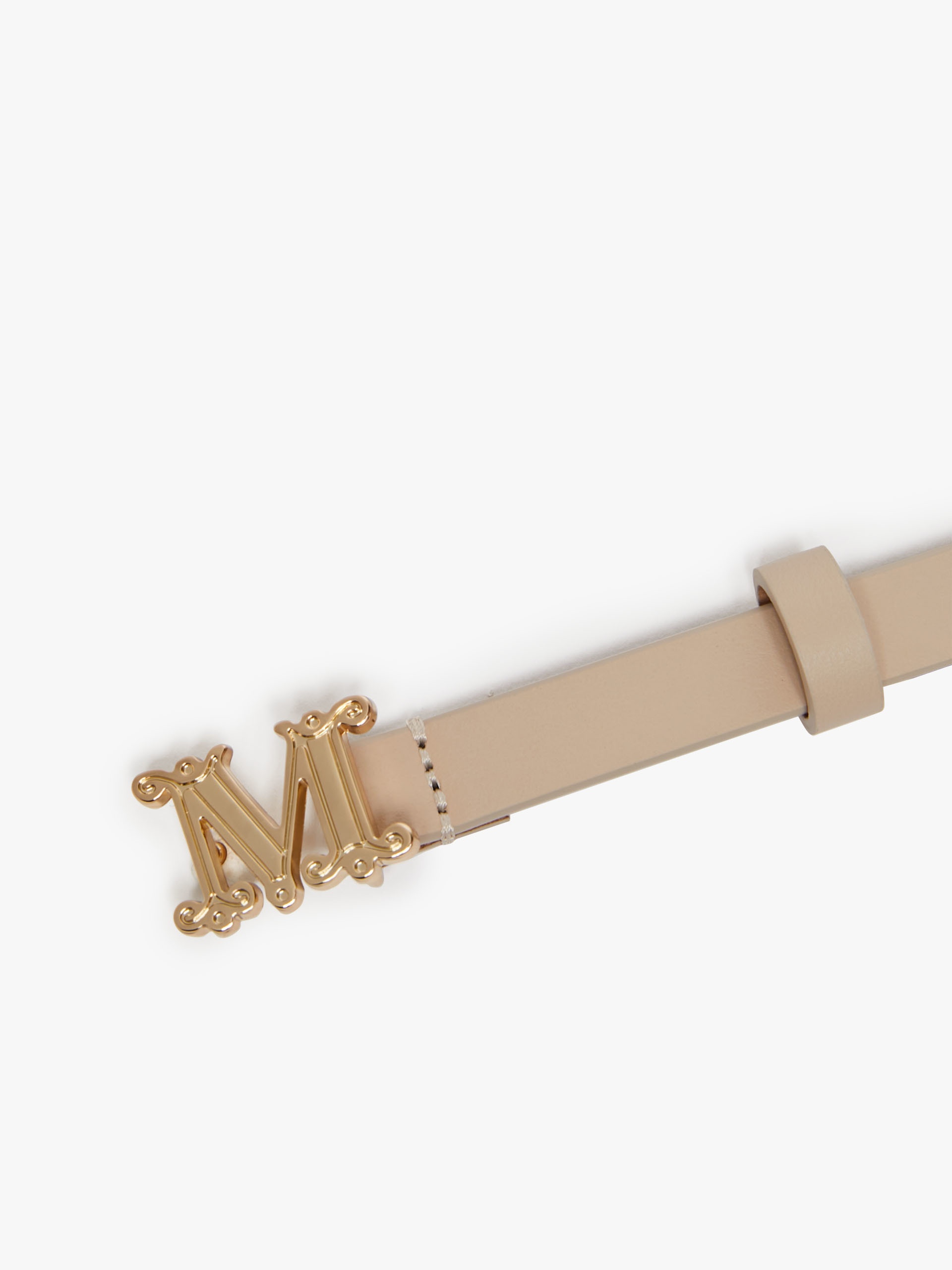 MGRAZIATA15 Leather monogram belt - 3