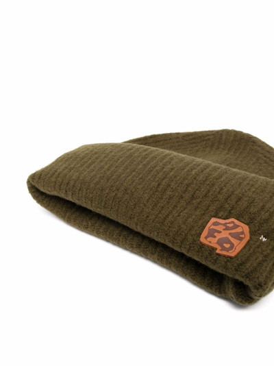 ADER error logo-patch ribbed-knit beanie outlook