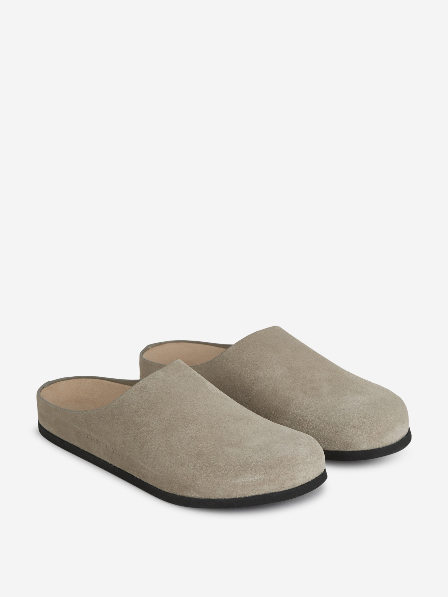 SUEDE LEATHER CLOGS - 2