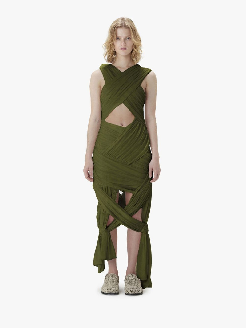 JW Anderson SLEEVELESS WRAP DRESS outlook