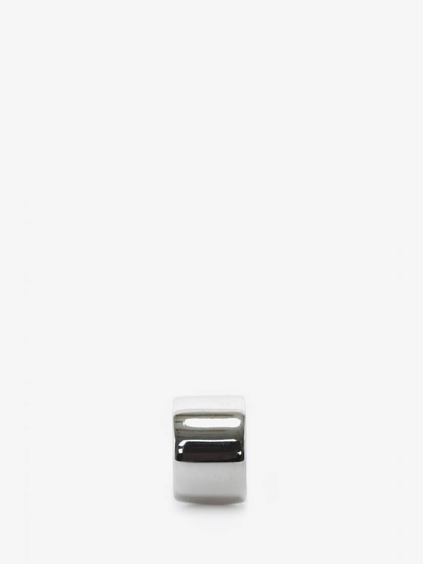 Metal Ear Cuff in Antique Silver - 3